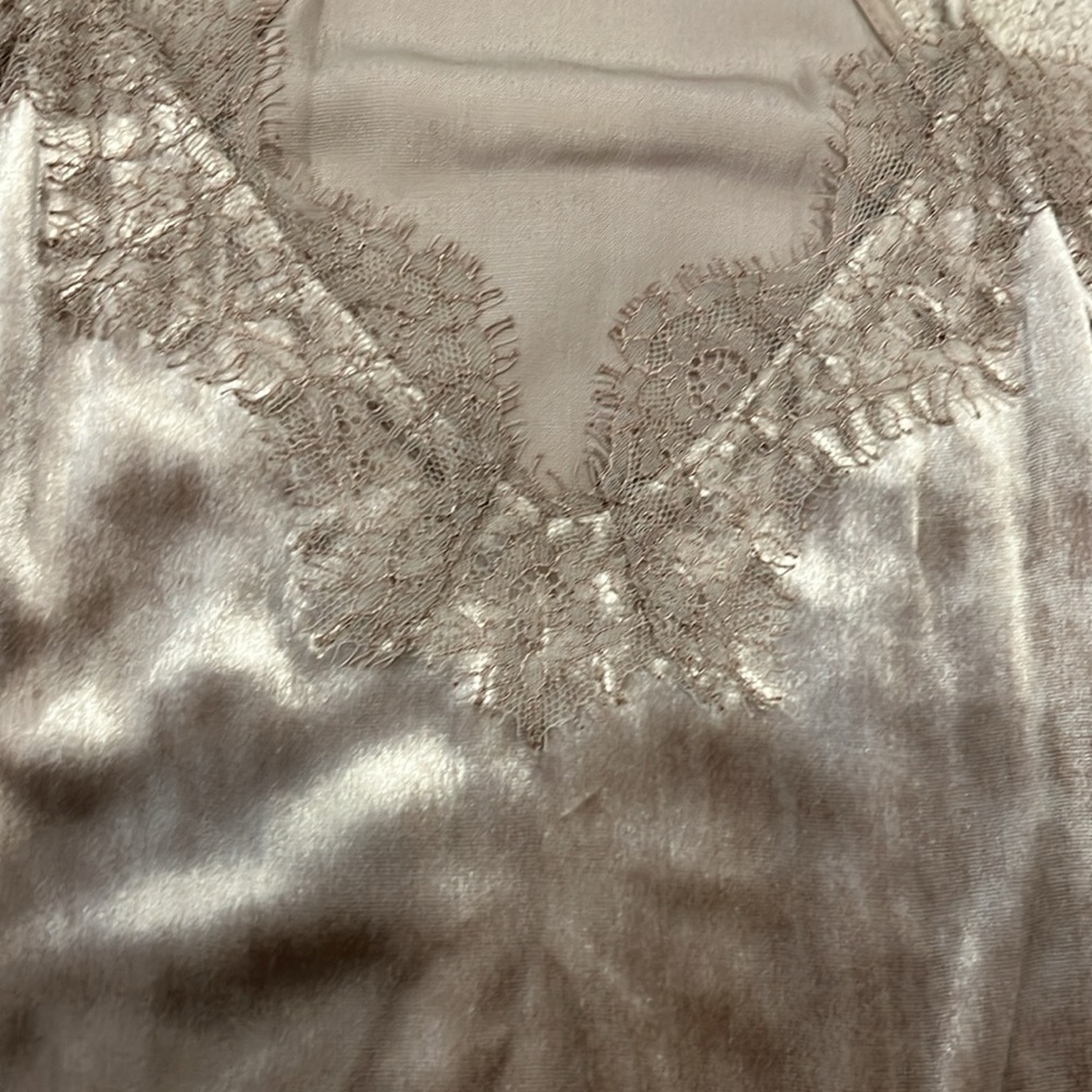 CAMI NYC “The Racer Lace Trimmed Velvet Camisole” - Picture 3 of 5